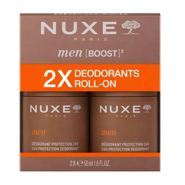 Nuxe Men Boost Duo Deodorante Roll on Protezione 24H 2x50ml Nuxe Men Boost Duo Deodorante Roll on Protezione 24H 2x50ml