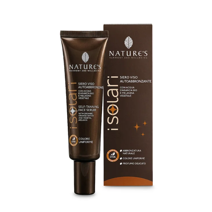Nature's I Solari Siero Viso Autoabbronzante con Acqua d'Arancia Bio e Melanina Vegetale 30 ml Nature's I Solari Siero Viso Autoabbronzante con Acqua d'Arancia Bio e Melanina Vegetale 30 ml