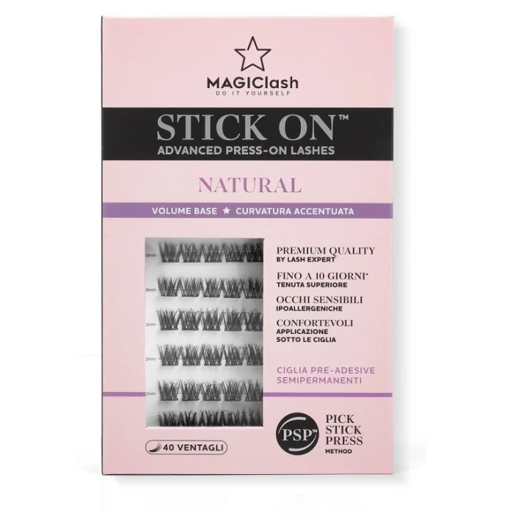 Magiclash Stick-on Natural Ciglia Pre-Adesive Effetto Naturale 40 pezzi Magiclash Stick-on Natural Ciglia Pre-Adesive Effetto Naturale 40 pezzi