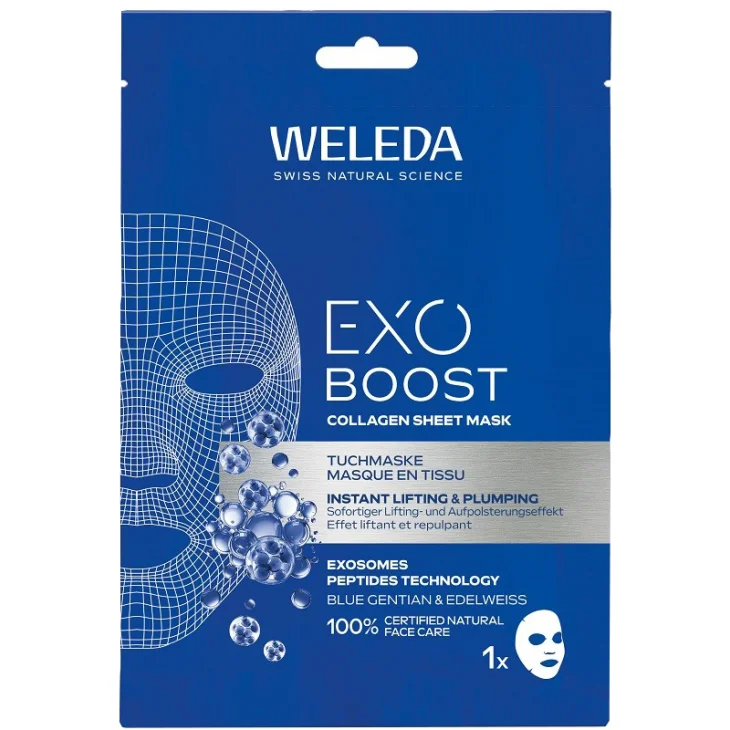 Weleda Exo Boost Maschera Levigante con Peptidi per il Viso 1 Maschera Monouso Weleda Exo Boost Maschera Levigante con Peptidi per il Viso 1 Maschera Monouso