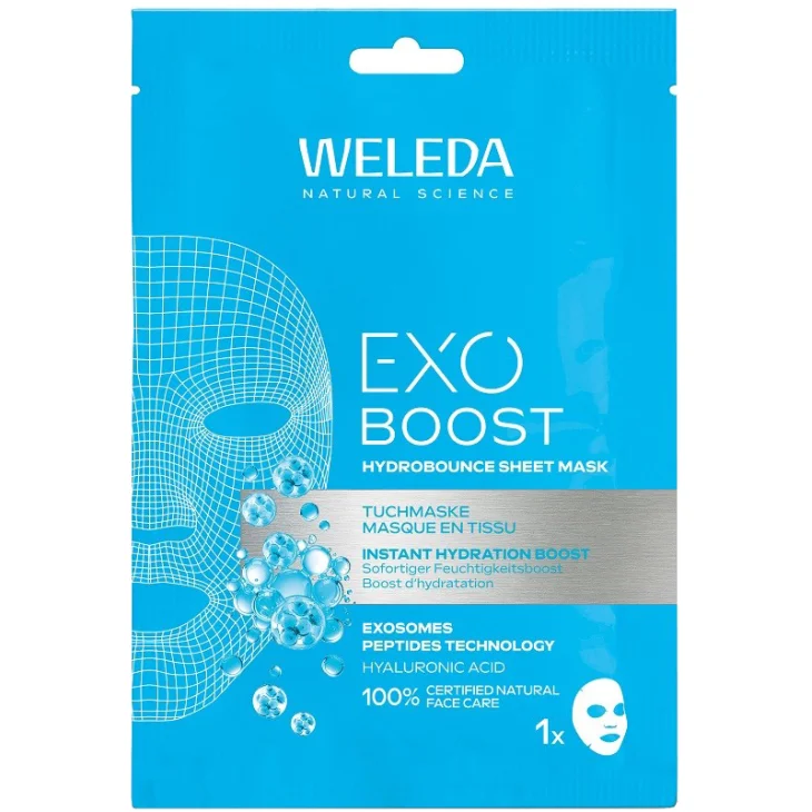 Weleda Exo Boost Maschera Idratante in Tessuto per il Viso 1 Maschera Monouso Weleda Exo Boost Maschera Idratante in Tessuto per il Viso 1 Maschera Monouso