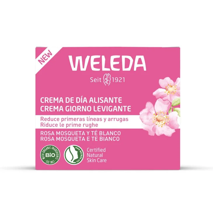 Weleda Crema Giorno Levigante Rosa Mosqueta E T&egrave; Bianco 40 Ml