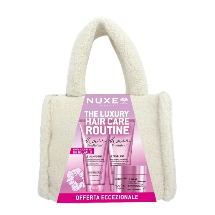 Nuxe Hair Prod Shampoo Balsamo e Maschera Vanity per Capelli Morbidi e Luminosi Kit 3 x 200ml