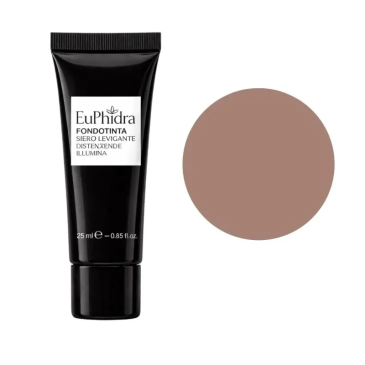 Euphidra Fondotinta Siero Levigante per Pelle Distesa e Luminosa Noce 25 ml