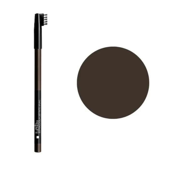 Euphidra Matita Sopracciglia Definite Colore Bruno per Sopracciglia Naturali 1 Matita con Pettinino Integrato
