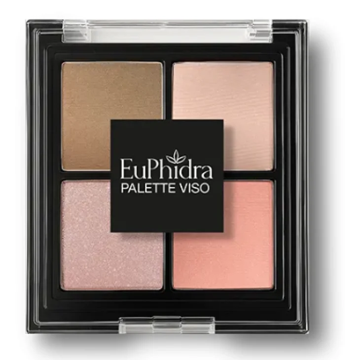 Euphidra Palette Viso Armonia Naturale Contouring e Illuminante per Scolpire i Volumi del Viso 18 g