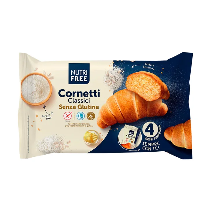 Nutrifree Cornetti Classici Senza Glutine 4 Pezzi 200 G