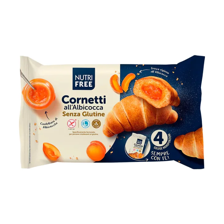 Nutri Free Cornetti All'albicocca Senza Glutine 4 Pezzi 240 G