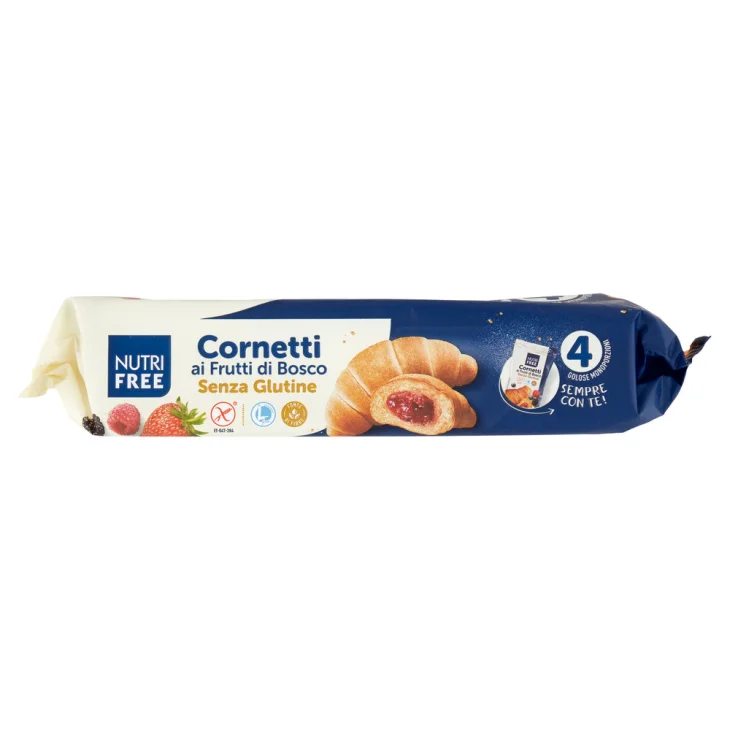 Nutrifree Cornetti Frutti Di Bosco Senza Glutine 4 Pezzi 240 G