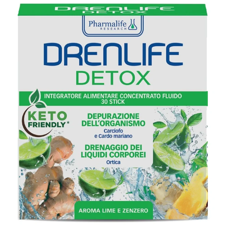Pharmalife Research Drenlife Detox Integratore Depurativo 30 Stick