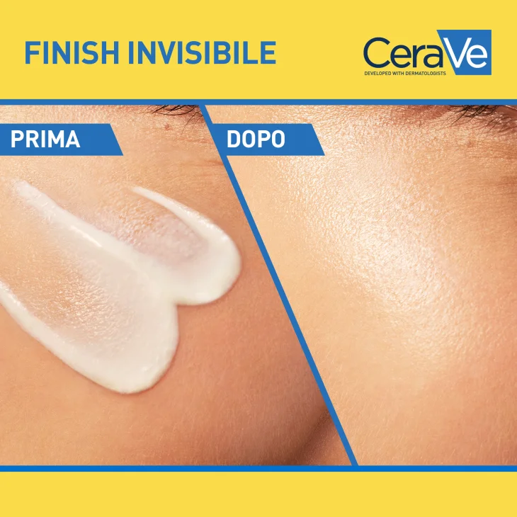 Cerave Fluido Protezione Solare Viso Idratante Invisibile SPF50 50 ml