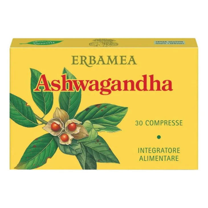 Erbamea Ashwagandha Integratore Tonico-adattogeno 30 Compresse Erbamea Ashwagandha Integratore Tonico-adattogeno 30 Compresse