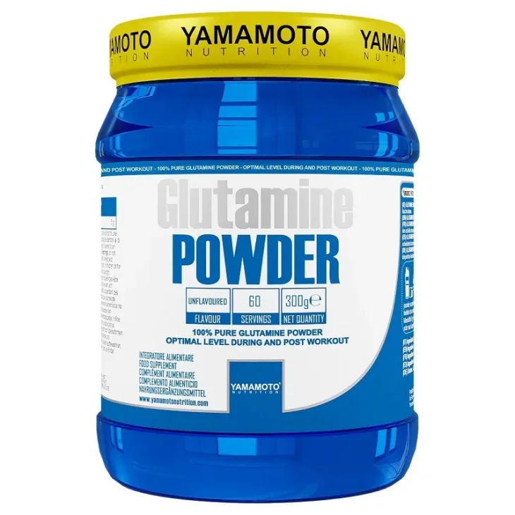 Yamamoto Nutrition Glutamine Powder Integratore L-glutammina Recupero Muscolare 300 g