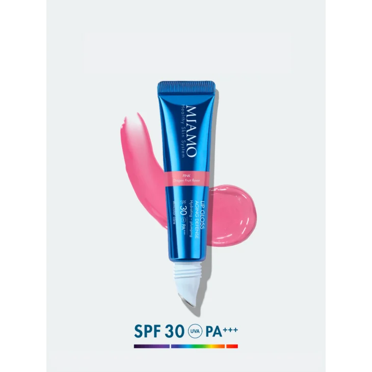 Miamo Lip Gloss Idratante con Protezione SPF30+ Colore Pink 15 ml