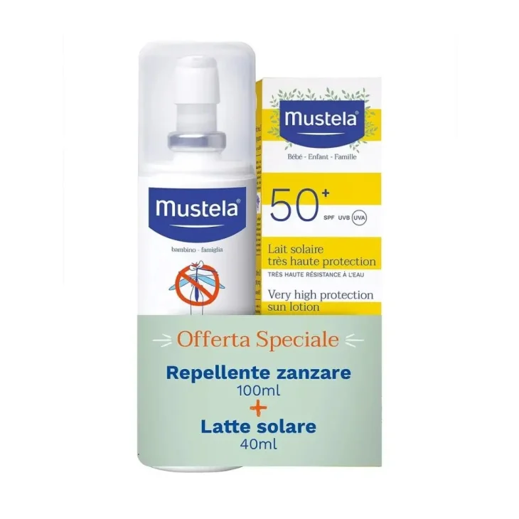 Mustela Bipack Repellente Zanzare100 ml + Solare 40 ml