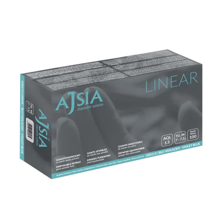 AJSIA Guanti NITRILE M 100pz