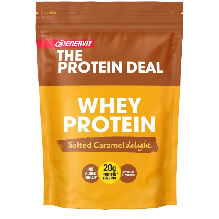 Enervit The Protein Deal Whey Caramel Proteine del Siero di Latte al Gusto Caramello per la Crescita e il Mantenimento della Massa Muscolare 300 g