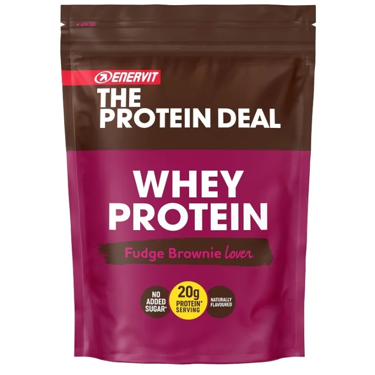 Enervit The Protein Deal Whey Brownie Proteine del Siero di Latte per la Crescita e il Mantenimento della Massa Muscolare 300 g