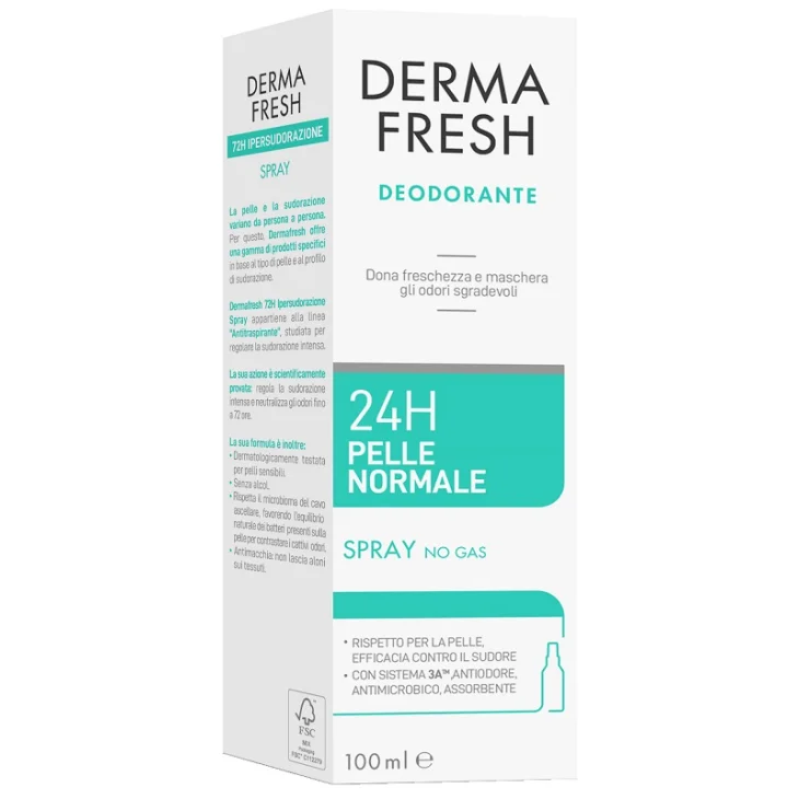 Dermafresh Deodorante 24h per Pelle Normale Spray 100 ml Dermafresh Deodorante 24h per Pelle Normale Spray 100 ml