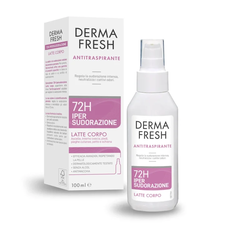 Dermafresh 72H Ipersudorazione Deodorante Antitraspirante Latte Corpo 100 ml Dermafresh 72H Ipersudorazione Deodorante Antitraspirante Latte Corpo 100 ml