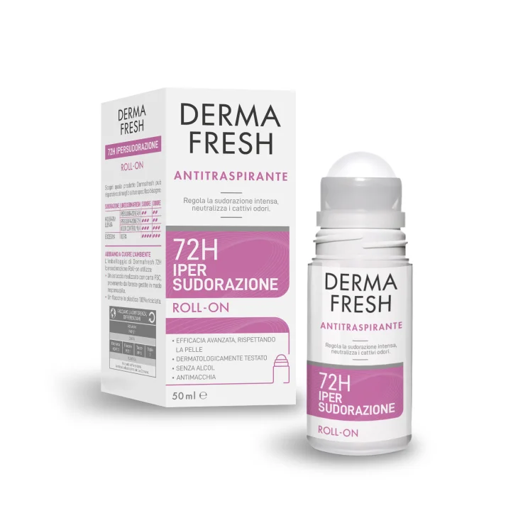 Dermafresh 72H Ipersudorazione Deodorante Antitraspirante Roll On 50 ml Dermafresh 72H Ipersudorazione Deodorante Antitraspirante Roll On 50 ml