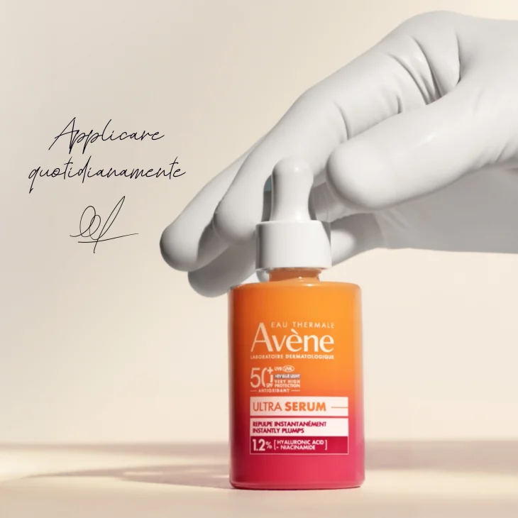 Eau Thermale Avène Ultra Siero SPF50+, Rimpolpa Immediatamente, Protezione solare viso molto alta, con Acido Ialuronico e Niacinamide, 30ml Eau Thermale Avène Ultra Siero SPF50+, Rimpolpa Immediatamente, Protezione solare viso molto alta, con Acido Ialuronico e Niacinamide, 30ml