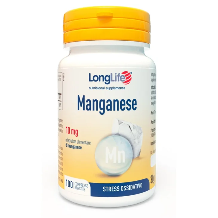LONGLIFE MANGANESE 10mg100Cpr LONGLIFE MANGANESE 10mg100Cpr