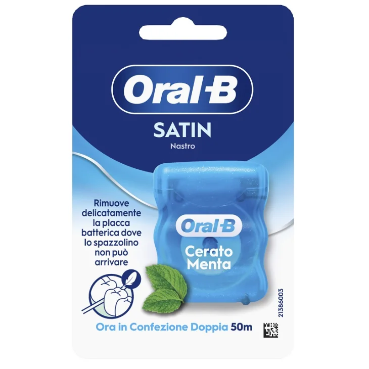 Oral-B Satin Tape Filo Interdentale Menta 50 Metri