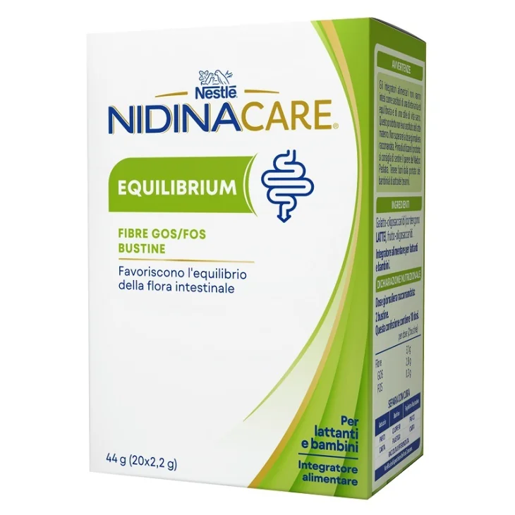 Nestl&egrave; Nidinacare Equilibrium Integratore per la Flora Intestinale de Bambini 20 bustine