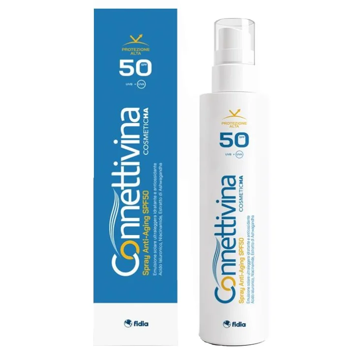 Connettivina Spray Anti Aging spf 50 Emulsione Solare Idratante 180 ml