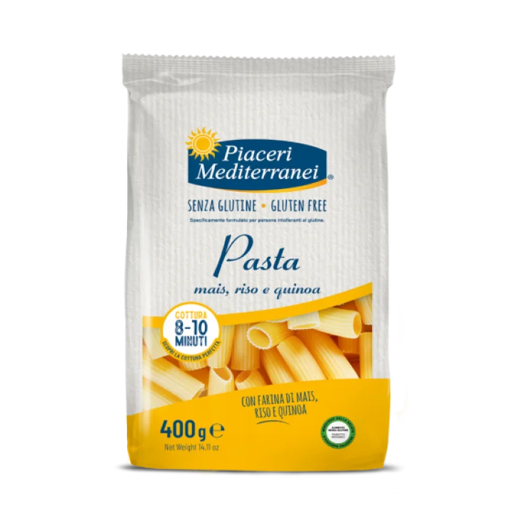 Piaceri Mediterranei Rigatoni Mais Riso e Quinoa Senza Glutine 400 grammi