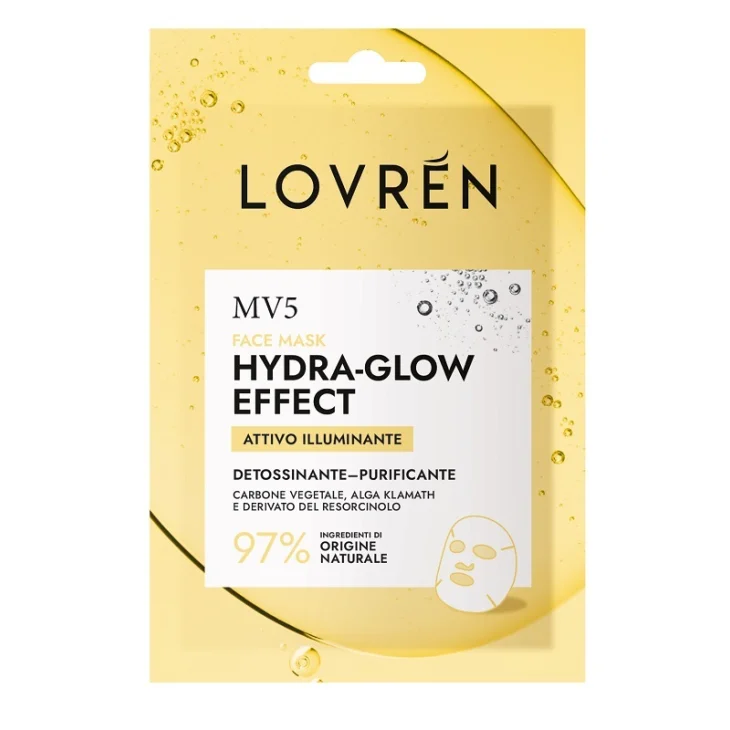 Lovren MV4 Hydra Glow Effect Maschera Viso Illuminante Detox Energizzante 15 g