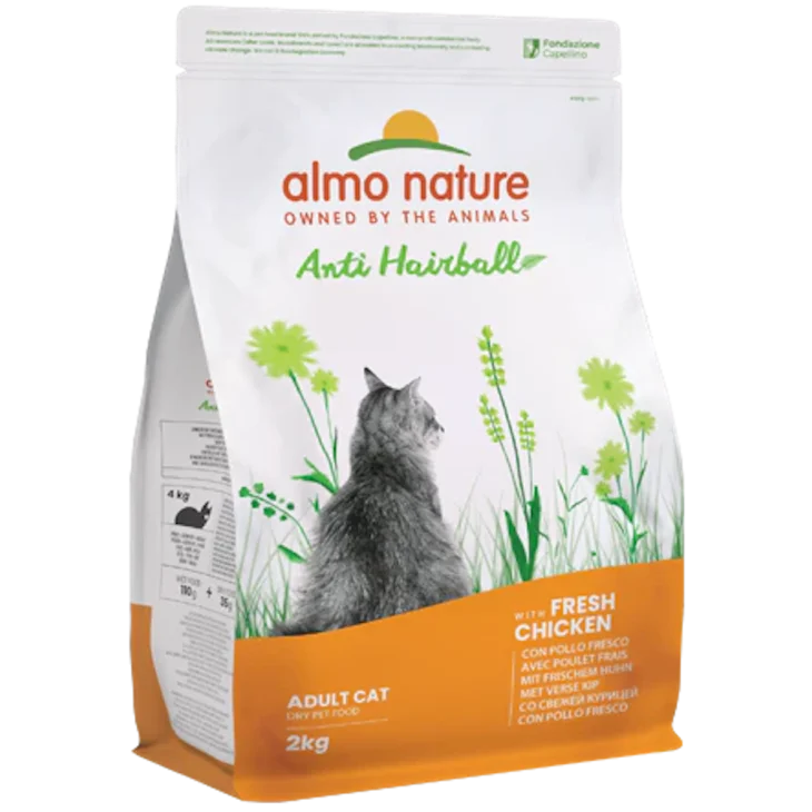 Almo Nature Anti Hairball Con Pollo Fresco Per Gatti Adulti 2 kg Cod. 673