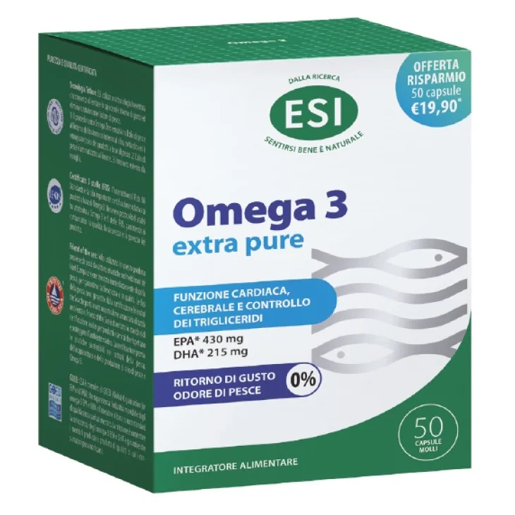 Esi Omega3 Extra Pure Integratore di Omega3 50 Capsule molli Offerta