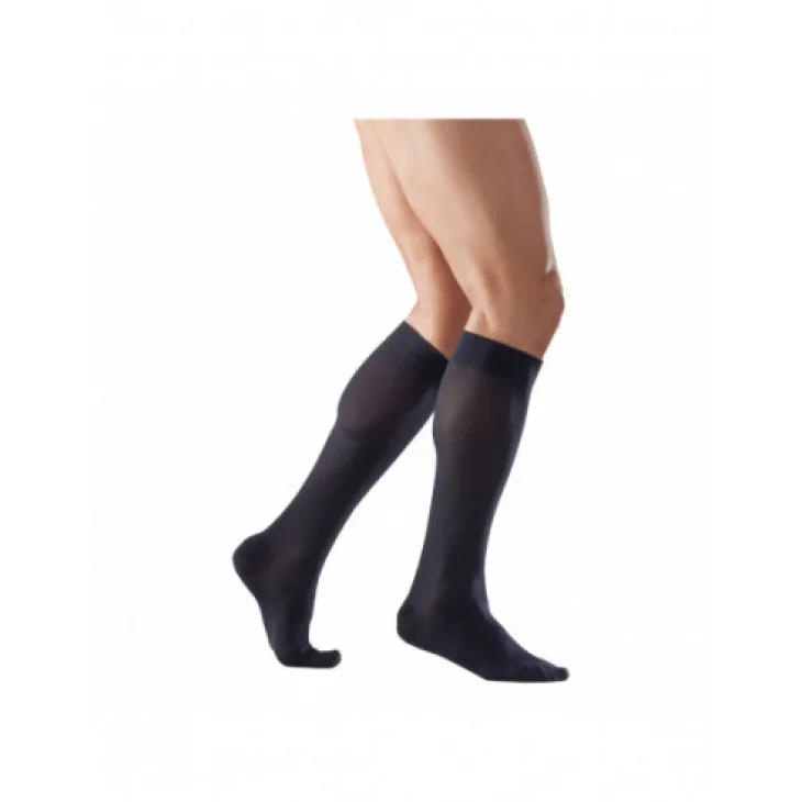 Varisan Seta 15-20 Mmhg Gambaletto Corto Ad Punta Chiusa Blu Taglia 1