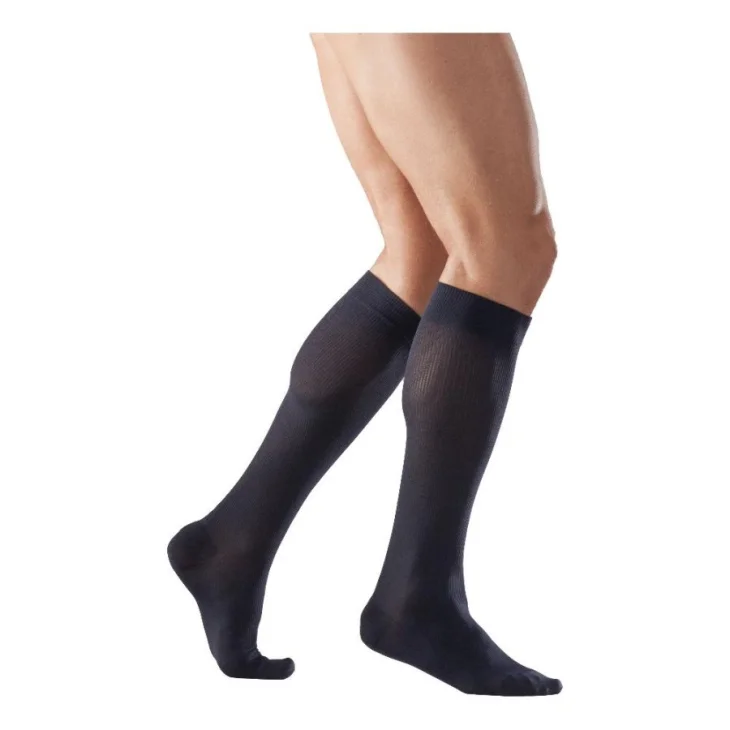 Varisan Seta 15-20 Mmhg Gambaletto A Punta Chiusa Corto Blu 2