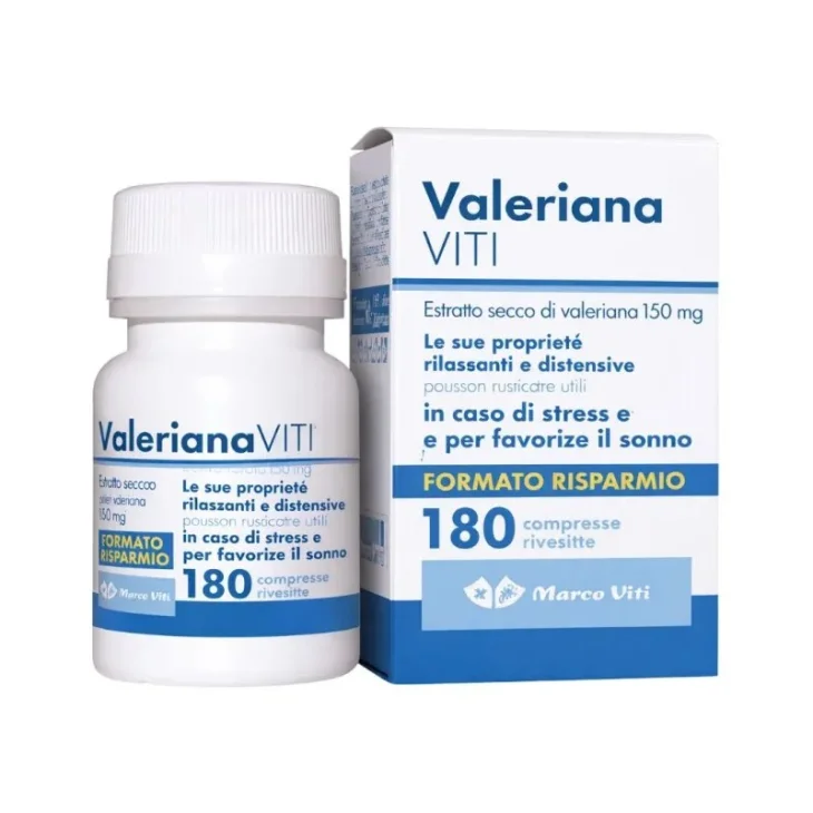 Marco Viti Valeriana Integratore Rilassante Distensivo Stress 180 compresse