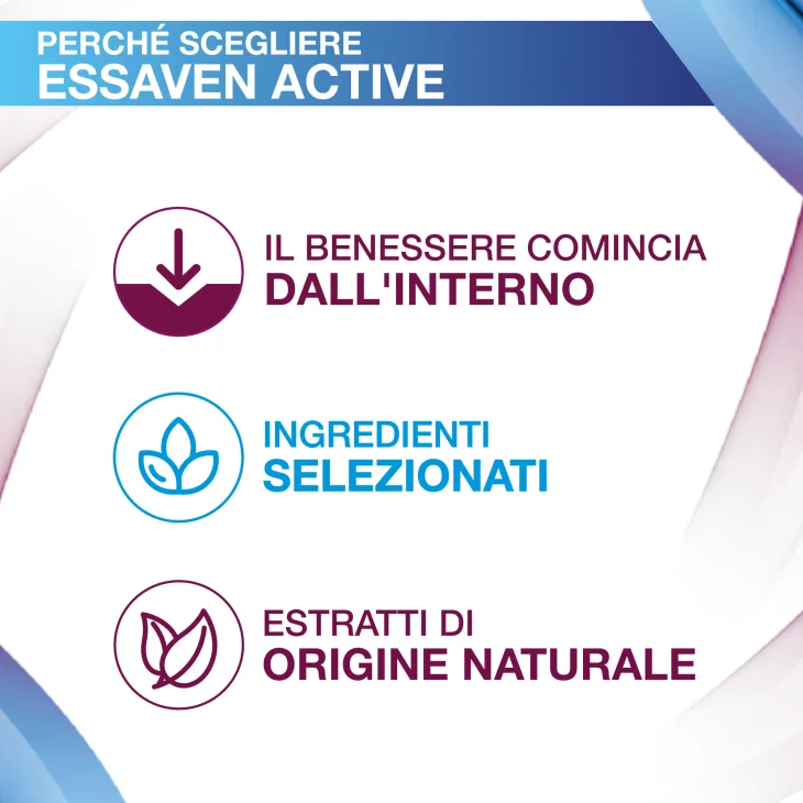 Essaven Active Integratore Alimentare per la Funzionalit&agrave; del Microcircolo e il Drenaggio dei Liquidi Corporei 30 Compresse Rivestite