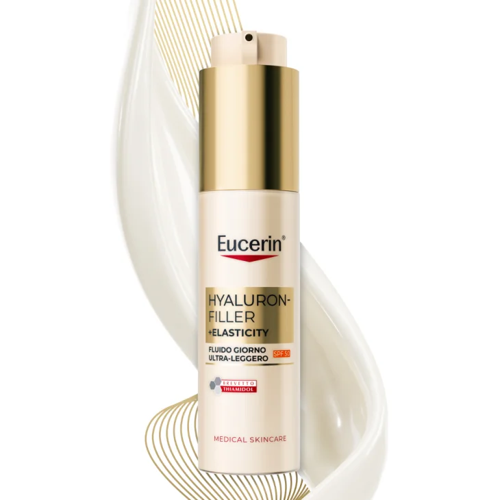Eucerin Hyaluron Filler + Elasticity Fluido Giorno SPF 50 Idratante Elasticizzante Viso 50 ml