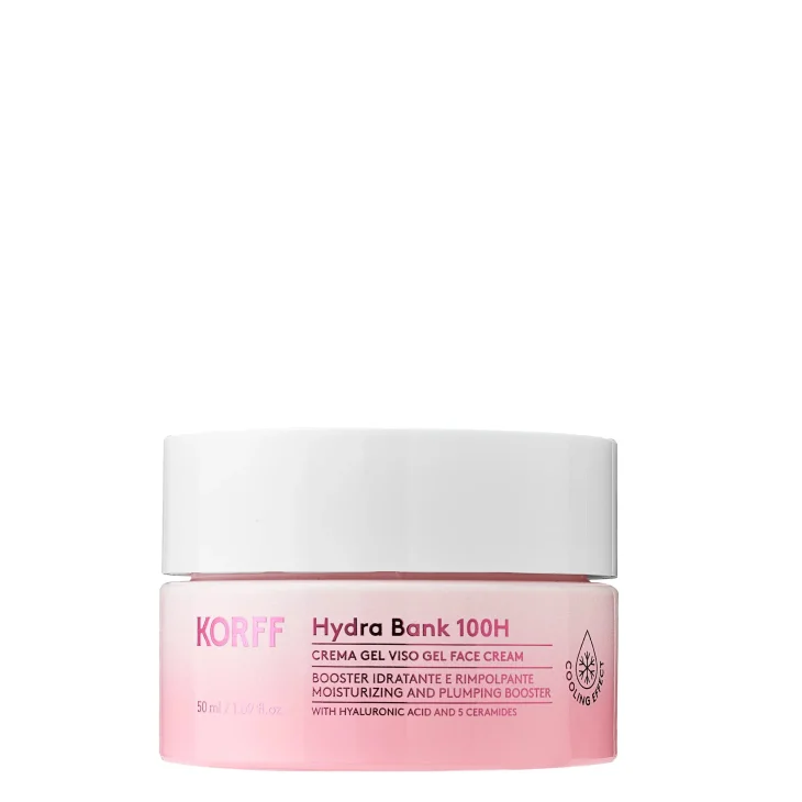 Korff Hydra Bank 100H Crema Gel Viso Idratante e Rimpolpante 50 ml