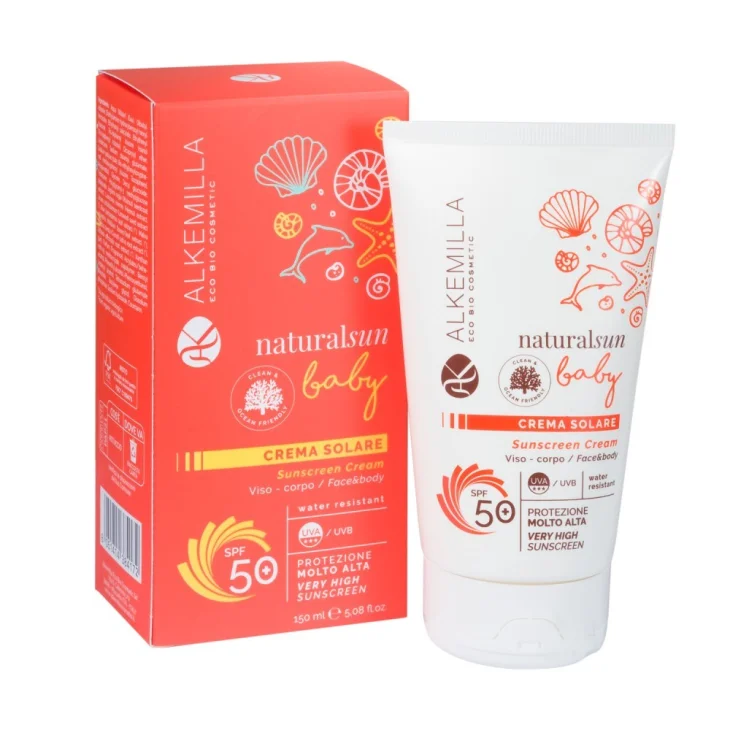 Alkemilla Crema Solare Viso e Corpo Baby SPF50 150 ml Alkemilla Crema Solare Viso e Corpo Baby SPF50 150 ml