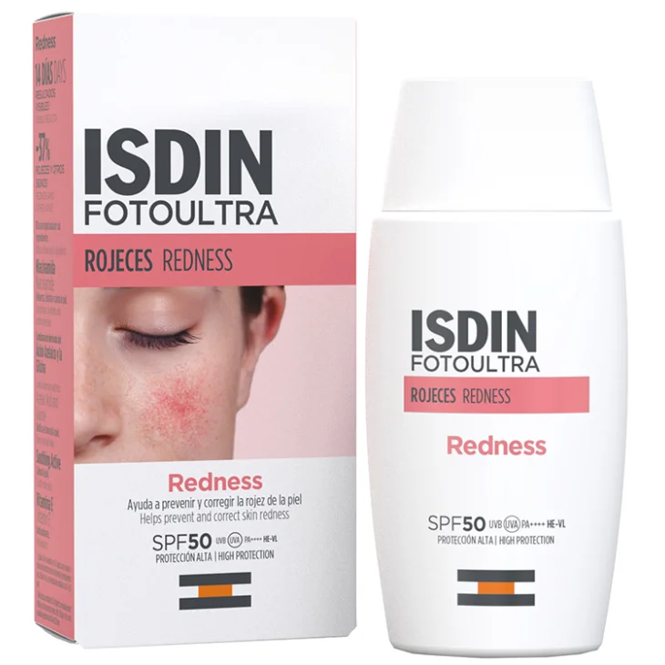 Isdin Fotoultra Redness Spf 50 Solare Viso per Pelle Sensibile 50 ml