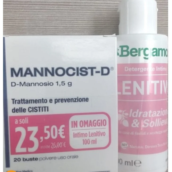 Mannocist-D 20 buste + Bergamon Detergente Intimo Lenitivo 100 m in Omaggio
