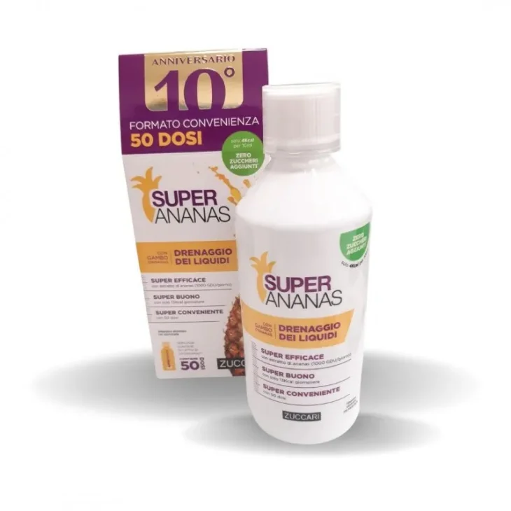 Zuccari Super Ananas Integratore Drenante Cellulite Formato Convenienza 500 ml