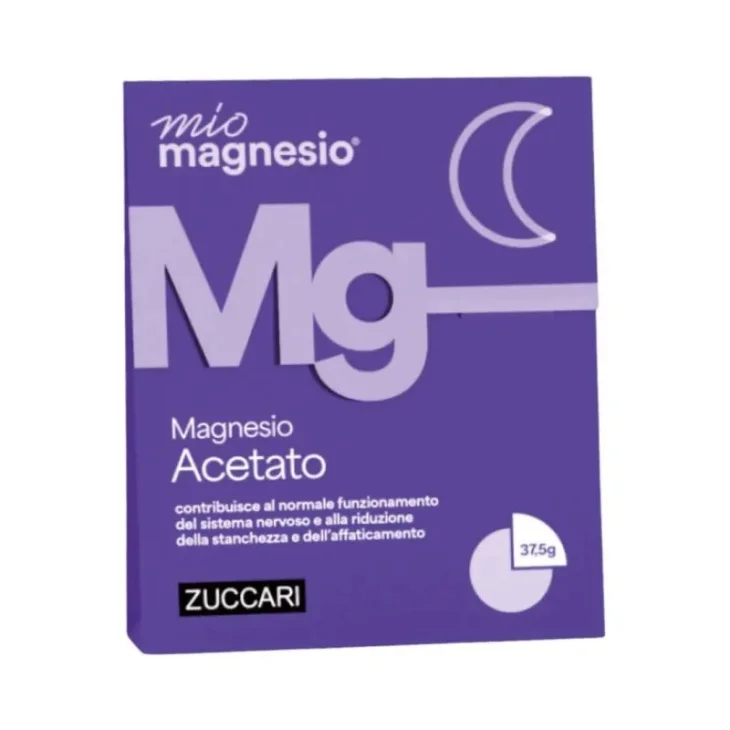 Zuccari MioMagnesio Magnesio Acetato Integratore Alimentare per Favorire il Sonno 37,5 g