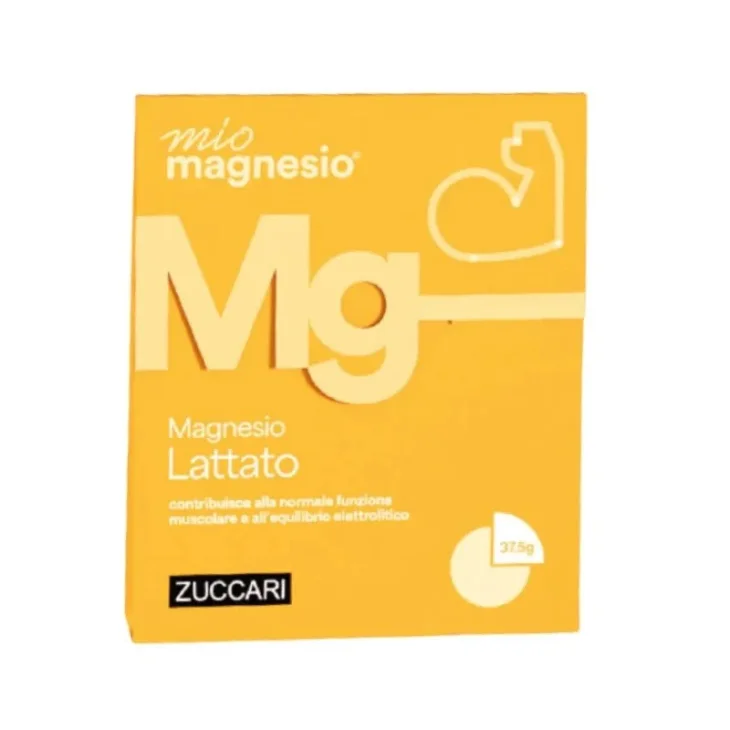 Zuccari MioMagnesio Magnesio Lattato Integratore a Supporto del Sistema Muscolare 37,5 g.