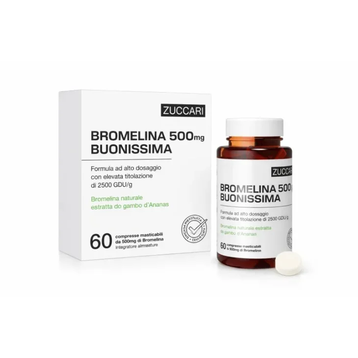 Zuccari Bromelina 500 Buonissima Antinfiammatorio Naturale 60 Compresse