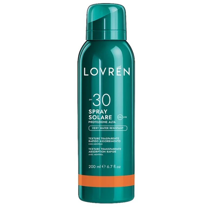 Lovren Spray Solare Viso Corpo SPF30 Protezione Alta 200 ml Lovren Spray Solare Viso Corpo SPF30 Protezione Alta 200 ml