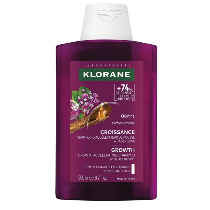 Klorane Shampoo Acceleratore di Crescita Fisiologica per Capelli 200 ml