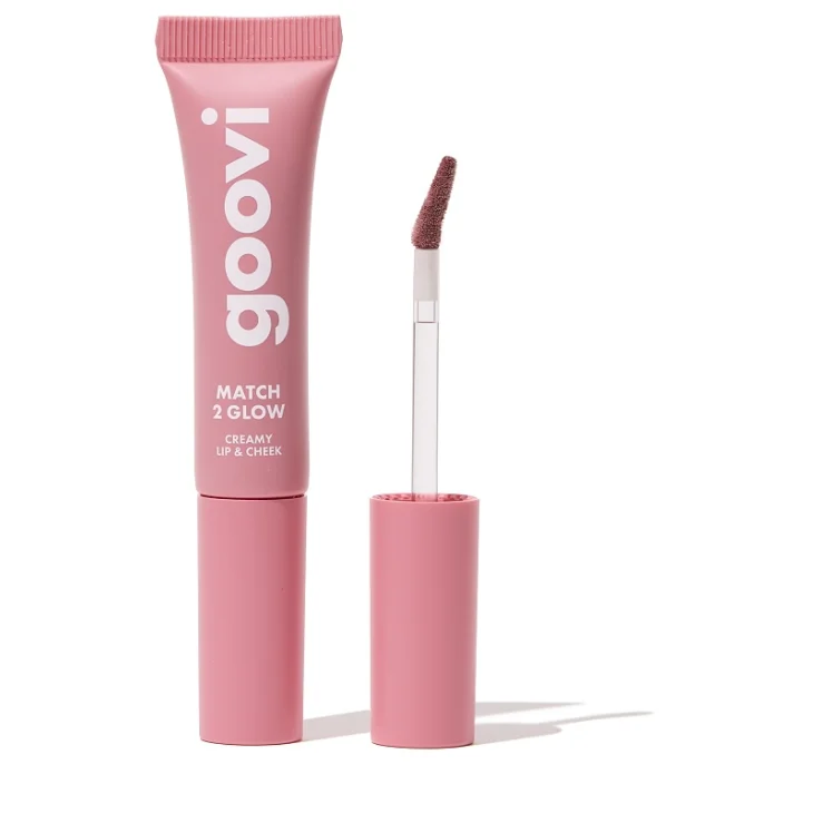 Goovi Match 2 Glow Lip e Cheek Blush per Labbra e Guance Colore 04 Juicy Plum 12 ml